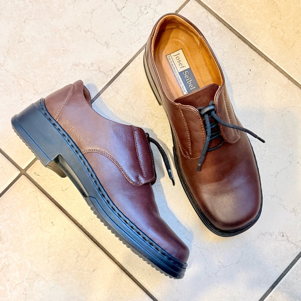 Josef Seibel Taylor Leather Oxford Derby Shoes